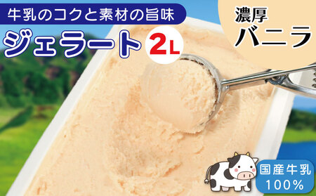 ジェラート 2L バニラ アイスクリーム ジェラート ジェラート ジェラート