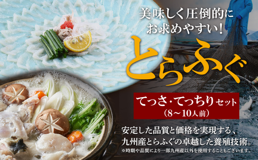 本場とらふぐ刺し・ふぐ鍋セット（8～10人前）ふぐ皮刺し ポン酢・薬味付