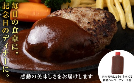 【木古内町のコロッケ屋さん】はこだて和牛　みそぎの郷ハンバーグ130g×5個　ハンバーグソース3個