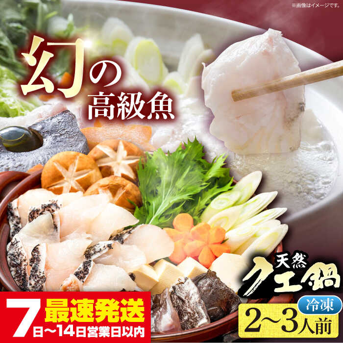 冷凍 クエ 天然クエの鍋セット（2〜3人前） 《壱岐市》 【一支國屋】 [JCC010] 25000 25000円