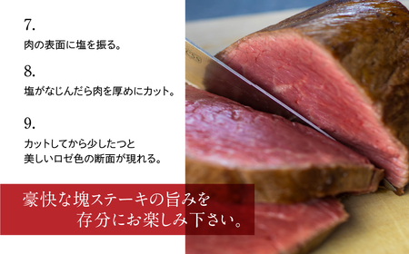 飛騨牛 5等級 ランプブロック 300g 和牛 国産 黒毛和牛 塊肉 ステーキ 赤身 希少部位 バーベキュー BBQ アウトドア ローストビーフ 古里精肉店謹製[AW036]