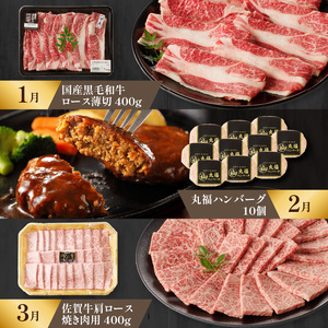 【特撰】佐賀牛・県産和牛　極味肉定期便【毎月1回 計12回お届け】