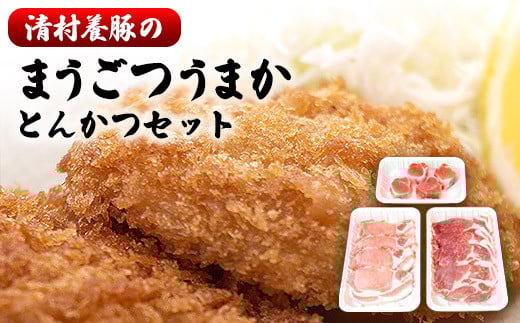 まうごつうまかとんかつセット 1kg 清村養豚《60日以内に出荷予定(土日祝除く)》 ロース ヒレ 肩ロース とんかつ かつ丼 ---sm_fkymau_60d_22_14500_1kg---
