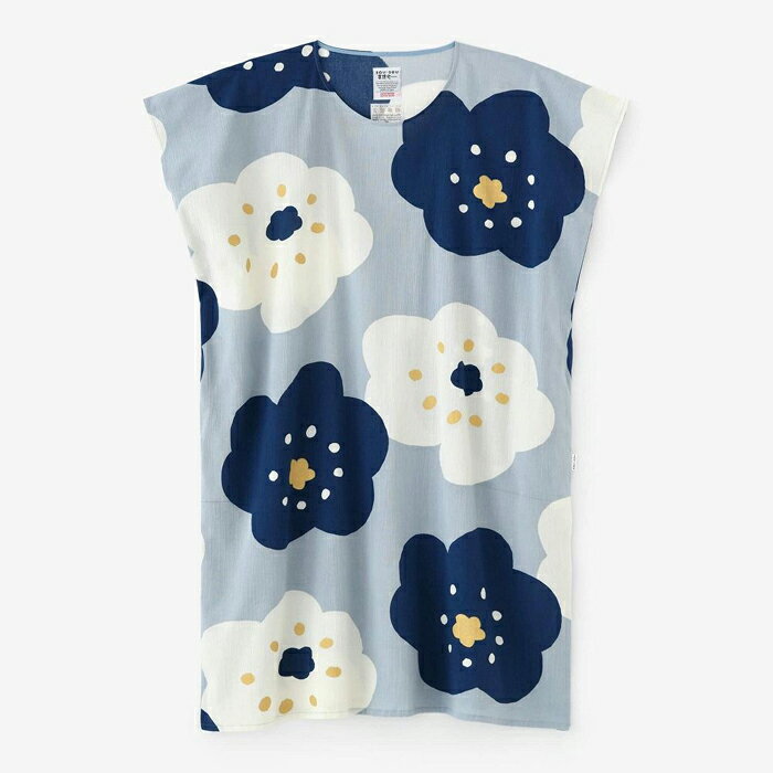 【ふるさと納税】【SOU・SOU】高島縮 20/20 長方形衣(ちょうほうけい)/ほほえみ 白花色 女Fサイズ｜京都 SOUSOU シャツ ワンピース 人気ブランド［ テキスタイルデザイン 京都 ブランド ワンピ 半袖 ソウソウ おしゃれ 人気 おすすめ シンプル お取り寄せ 通販 送料無料 ］