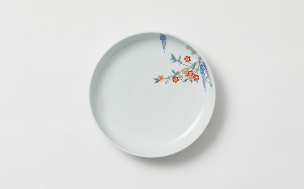 
            【窯元伊兵衛】有田焼／藤桜７寸深皿22cm
          