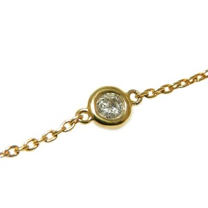 K18ピンクゴールド「一粒石」ダイヤチェーンブレスレット【0.10ct-3】
