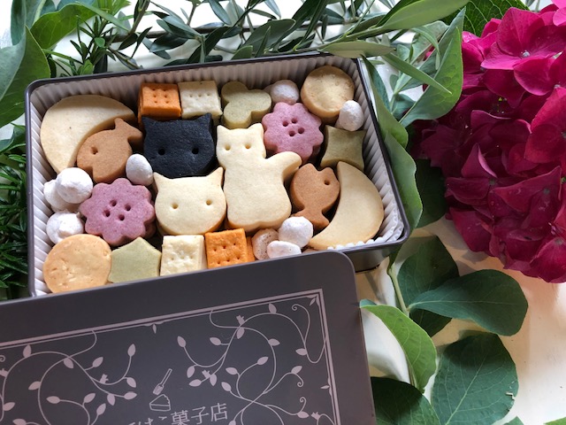 クッキーセット 〈クッキー缶・大（角缶）〉 ちてはこ菓子店 奈良県 奈良市 I-303