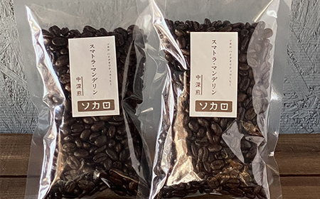 スマトラマンデリン 200g 【中深煎】 ※挽き豆 【お菓子と自家焙煎コーヒー ソカロ】 F21U-618