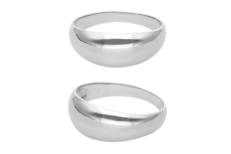 プラチナ シンプルハイドームリング 11-1453