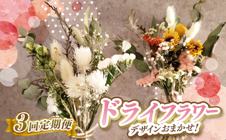 3か月 定期便 デザイン おまかせ ドライフラワー | お花 長さ約18㎝～約20㎝ 10本～ リトルシード