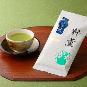 緑茶 香薫 80g × 4袋 粋薫 80g × 2袋 モンドセレクション金賞受賞 お茶 深蒸し茶 茎茶 粉茶 茶 茶葉 日本茶 飲料 静岡県 藤枝市  