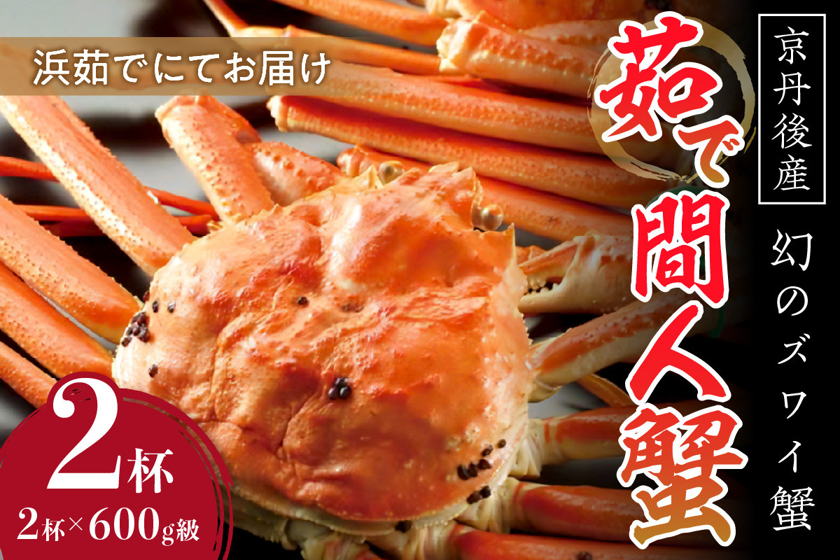 
                  【幻のズワイ蟹】　　京丹後産　茹で間人蟹（中）　鮮度抜群、浜茹でにてお届け！！ 600g級×2杯　YK00091
                