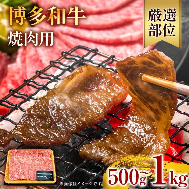 【ふるさと納税】《通常配送or先行予約》博多和牛焼肉用 500g 1kg 黒毛和牛 お取り寄せグルメ お取り寄せ お土産 九州 福岡土産 取り寄せ グルメ MEAT PLUS CP-S0007 CP019 CP020