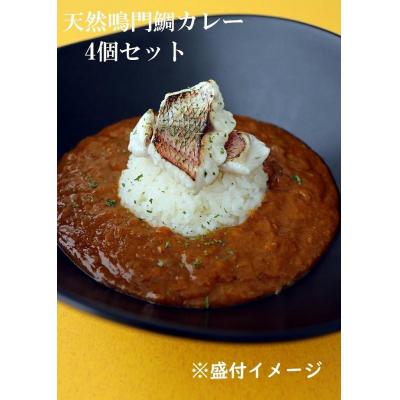 ふるさと納税 徳島市 天然鳴門鯛カレー　4個セット【BA016】