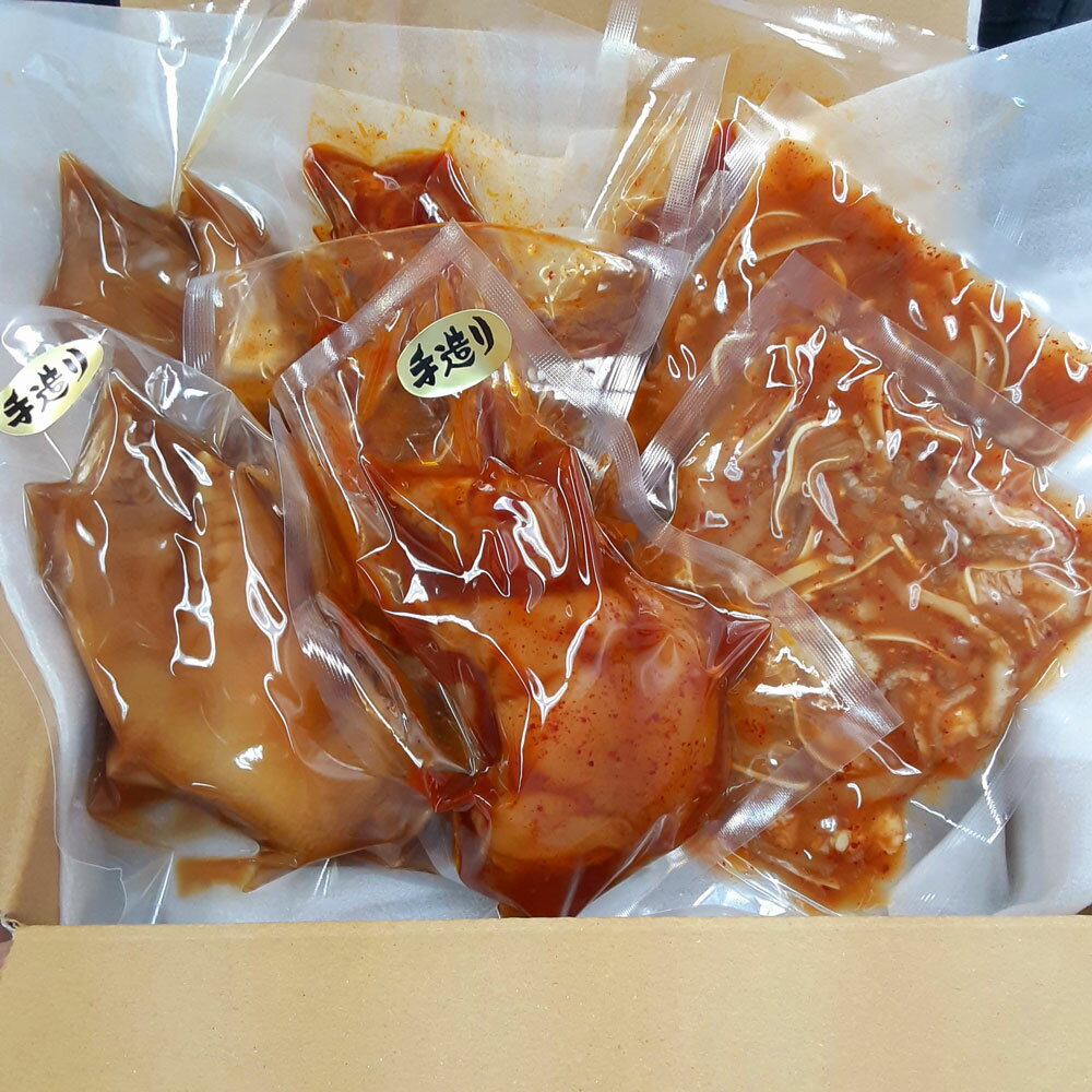 【ふるさと納税】甘辛煮豚足・ミミガーセット 豚足（辛口）×4本 豚足（甘口）×2本 甘辛ミミガー×2袋 豚肉 お肉 珍味 おつまみ 真空パック 冷凍 九州産 長崎県 長崎市 送料無料