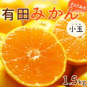 【ふるさと納税】【限定】 【2024年 先行予約】和歌山県産 有田みかん 小玉 1.5kg 訳あり【ミカン 蜜柑 柑橘 温州みかん 和歌山 有田 】