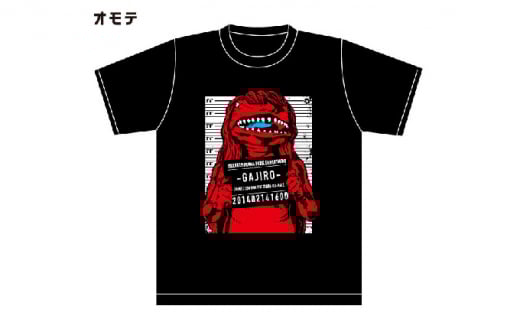 アメコミ風ガジロウTシャツ赤 S