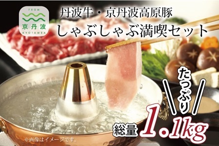 【京丹波の肉】しゃぶしゃぶ満喫セット 丹波牛・京丹波高原豚 [035IZ001]