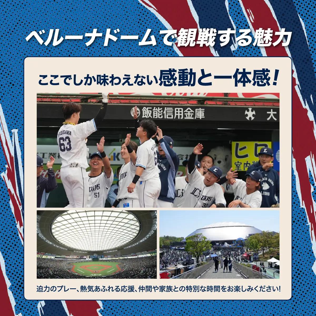 埼玉西武ライオンズ 野球観戦チケット 割引クーポン 3,000円分 | 野球 埼玉西武ライオンズ