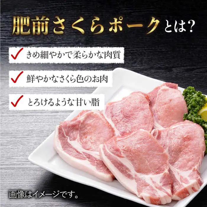 【佐賀のブランド豚・大容量】肥前さくらポーク とんかつ用ロース1,000g（100g×10枚）豚肉 ロース 厚切り トンカツ[FBE019]