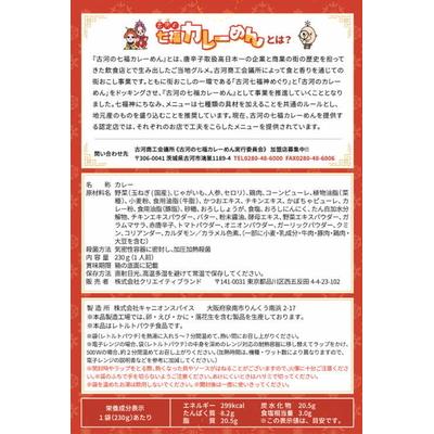 ふるさと納税 古河市 めんによく合う!古河の七福カレー(レトルトカレー:10個) | カレー レトルト _BU02 |  | 01