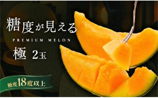 メロン めろん ＼糖度18度以上！／ クインシー 【極】約2玉 茨城 鉾田 サングリーン旭 フルーツ 旬 プレゼント 人気 おすすめ 贈り物 甘い ヘルシースイーツ 産地直送 農業王国 赤肉 極 クインシーメロン 赤 5月以降発送