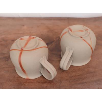 ふるさと納税 上島町 備前焼　ひだすきのコーヒーカップ 2個セット　c2-002 |  | 03
