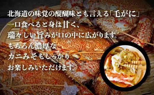 【数量限定】＜北海道産＞浜茹で毛がに【約500g×2尾】（網走加工） 【 毛蟹 毛ガニ 毛がに かに味噌 カニみそ 】 ABC016