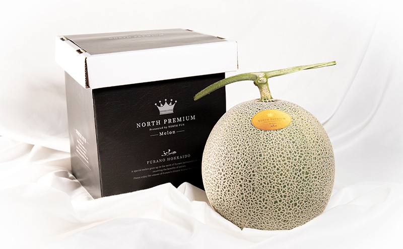 【2025年6月下旬～発送】富良野メロン『NORTH PREMIUM』1玉 約2kg以上 北海道 ふらの (NORTH FUN) メロン フルーツ 果物 新鮮 甘い 贈り物 ギフト 道産 ジューシー 
