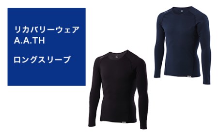 I4-23【カラー：ブラック サイズ：O】リカバリーウェア A.A.TH/ ロングスリーブ（品番：AAJ90852）