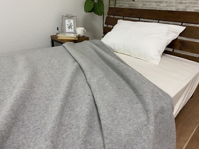 丸洗いOK 再生ウールを使った 新しい毛布 (シングル) 1枚 WRCL-100 [4589]