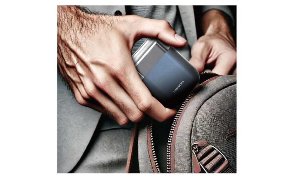 川崎市に本社工場を構える　理美容家電メーカー　ロゼンスターJPN　モバイルシェーバー3枚刃　SRM-297