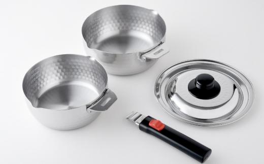 ボウルにもなる取っ手が外せる雪平鍋セット【 燕三条製 アーネスト キッチンツール キッチン用品 調理器具 調理用品 】 FC017045