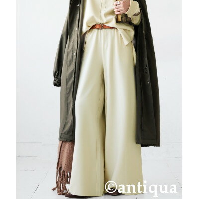 【ふるさと納税】【ANTIQUA/アンティカ】裏起毛 ワイドパンツ(PY-00820-01-Onesize)【1690012】