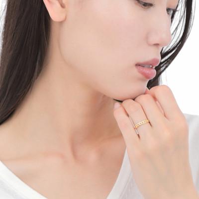 ふるさと納税 富士川町 K18 チェーンリングタイプ　R4000-Y #17 |  | 03