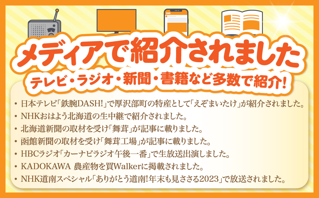 厚沢部の極み 肉厚えぞ舞茸 ご家庭用（バラタイプ）500g×8個 北海道厚沢部町産 ASM003