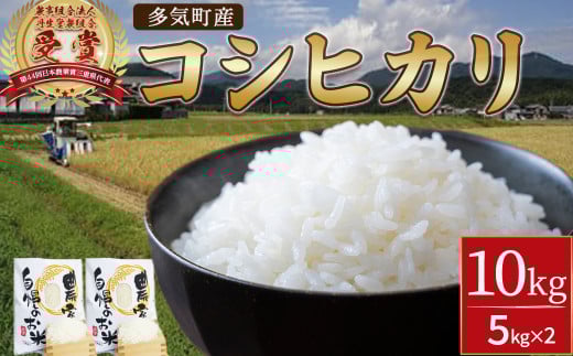 【令和7年産】先行予約 新米 コシヒカリ 10㎏ ( 5kg ×2 )　NE-02-01　