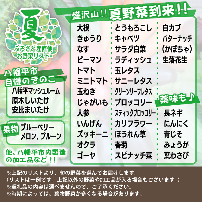 【旬野菜お届け】八幡平のふるさと産直箱（小）3ヶ月定期便 ／ 産地直送 新鮮 野菜 【あすぴーて】