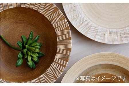 【波佐見焼】Shabby chic style ボウル 大2個セット senナチュラル パスタ皿 食器 皿 【和山】 [WB115]  波佐見焼