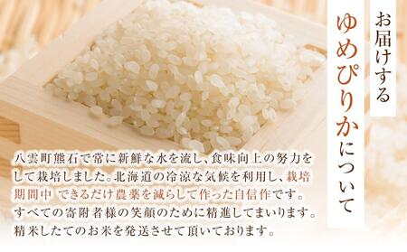 【先行受付】【5回定期便】北海道八雲町熊石産 ゆめぴりか(精白米) 5kg　(令和7年産) | 米 米 米 米 米 米