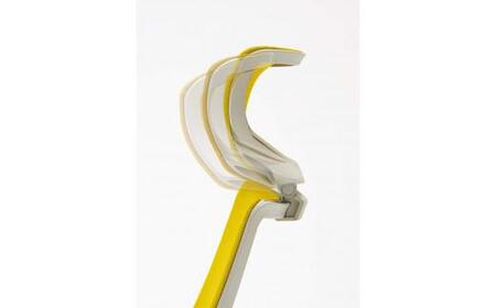 Mia5_コクヨチェアー　イング(ネイビー・本体白)／ヘッドレスト・クッション／カーペット用（Wキャスター）　／在宅ワーク・テレワークにお勧めの椅子