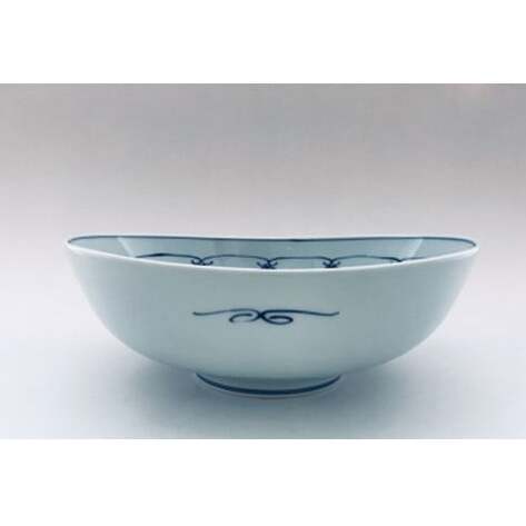 有田焼 港ロマン楕円盛鉢 しん窯・青花 A25-156_イメージ4