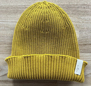 洗える ニットキャップ ( マスタード ) | ユニセックス メンズ レディース ニット ニット帽 秋冬 秋 冬 シンプル 無地 プレゼント ギフト 新潟県 五泉市 株式会社ナック 22Oi-03