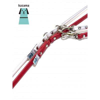 ふるさと納税 八潮市 kazama standard 本革製丸めリード【Sサイズ】ブルー |  | 02