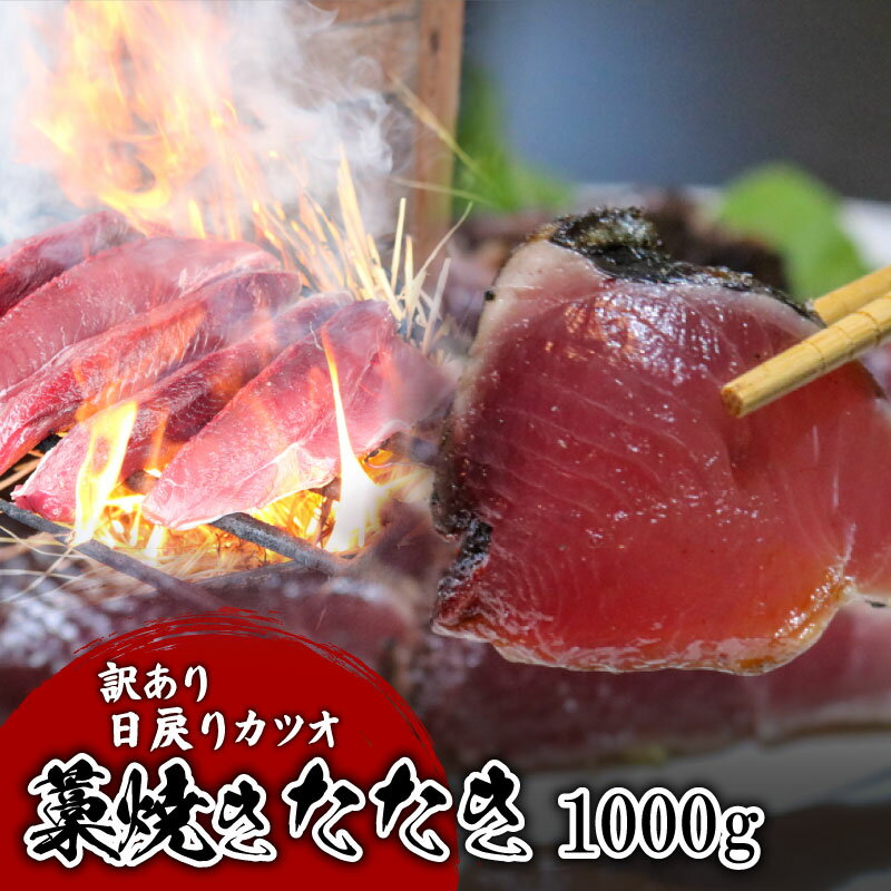 【ふるさと納税】 【訳あり】 【冷蔵】 かつおたたき 1000g 鰹 かつお かつおのたたき 新鮮 魚介 海鮮 切身 魚 魚介 人気 おすすめ 高知県 南国市
