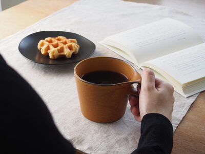 【美濃焼】miyama.のスタッキングマグカップ(250cc)　1個　寂からし【1525397】