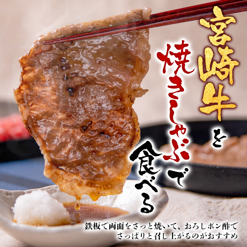 【お中元ギフト】【生産者応援】宮崎牛ローススライス1.2ｋｇ（300ｇ×4）　内閣総理大臣賞４連続受賞〈3.4-1〉焼きしゃぶ　すき焼き