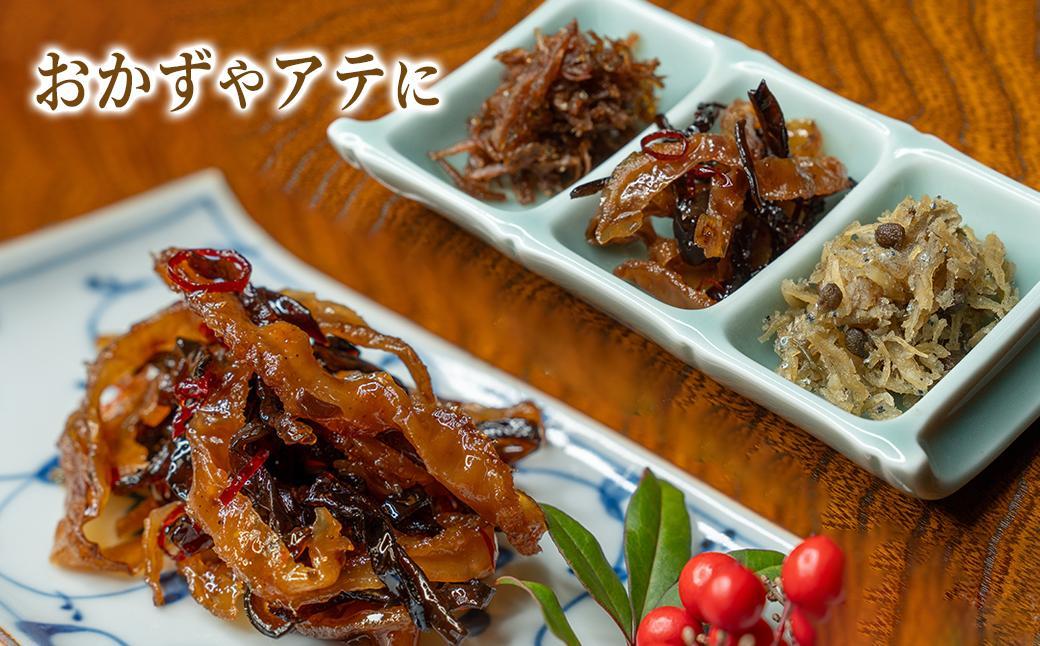 厳選佃煮3種セット 海と山の恵み (計6袋)【国内産シラスのくぎ煮 65g ほたて貝ひもとキクラゲ 80g 生炊きちりめん山椒 90g】各2袋 しらす ほたて 貝ひも キクラゲ ちりめん山椒 ごはんの