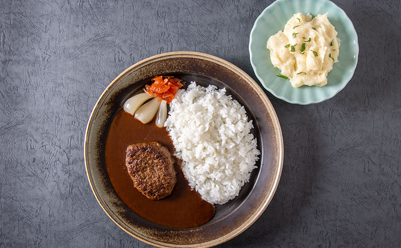 ハンバーグカレー ミート矢澤 黒毛和牛ハンバーグカレー6食セット 黒毛和牛 野菜の旨み 甘み 昔懐かしい スパイス 厳選 赤ワイン デミグラスソース 大田区 東京都
