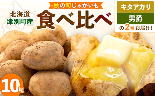 【先行予約】秋の旬 じゃがいも２種食べ比べ １０kg ピンクの八百屋〜ナツやさい〜  | 北海道津別町